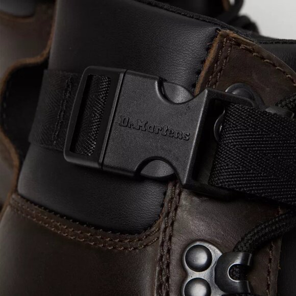 Dr. Martens Combs Leather Brown Military Combat Boots RARE SZ 12 MENS 27804201 - Picture 13 of 16